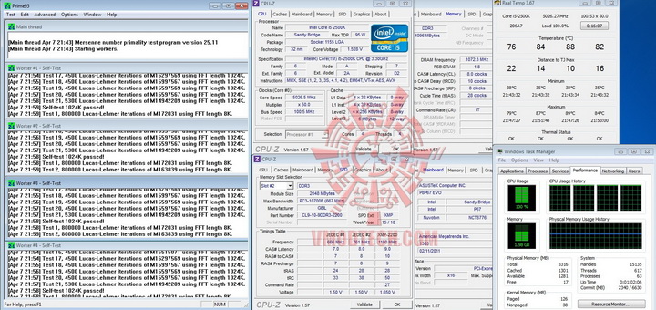 prim95 5026ghz 1024k Thermaltake Frio OCK : Heatpipe Roundup PartsII Review