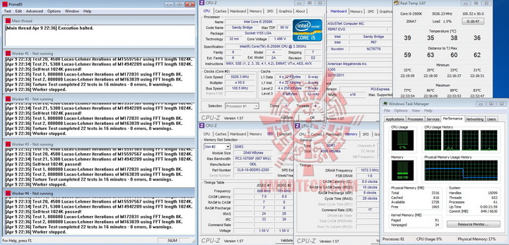 prime95 5026ghz 1 Thermaltake Frio OCK : Heatpipe Roundup PartsII Review