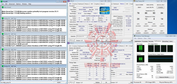 prime95 5026ghz Thermaltake Frio OCK : Heatpipe Roundup PartsII Review