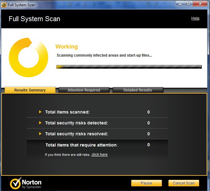 scan Norton Internet Security 2011 Review
