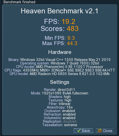unigine 2011 04 22 22 20 03 06 msi HD 6870 HAWK 1GB DDR5 Review
