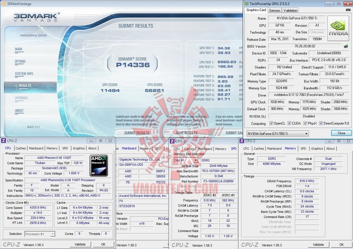 vantage 1030 GALAXY Geforce GTX 550Ti 1024MB GDDR5 Review
