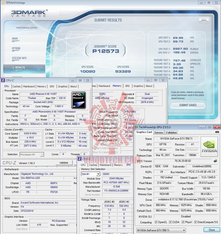 vantage GALAXY Geforce GTX 550Ti 1024MB GDDR5 Review