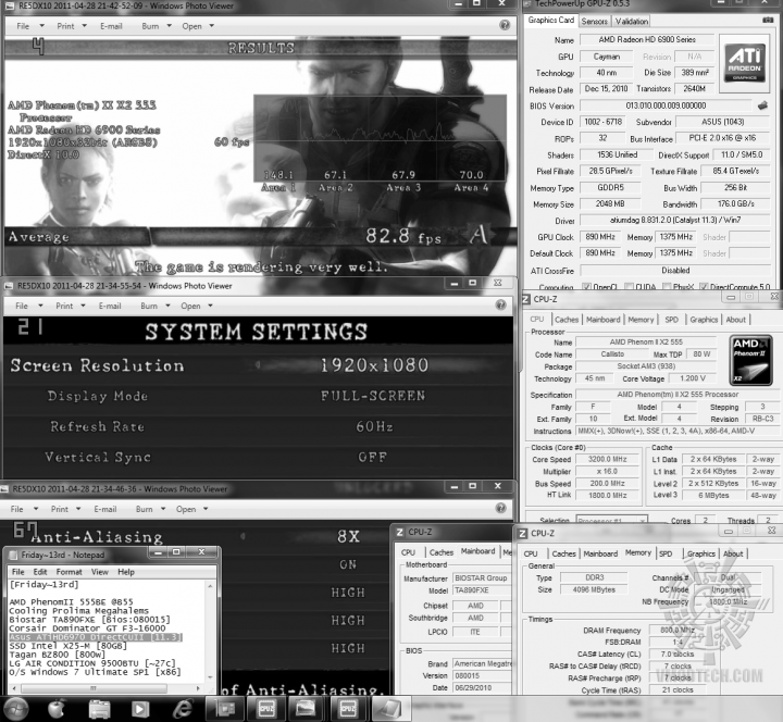 default dx10 re5 828 720x664 Asus ATi HD6970 DirectCUII : Review