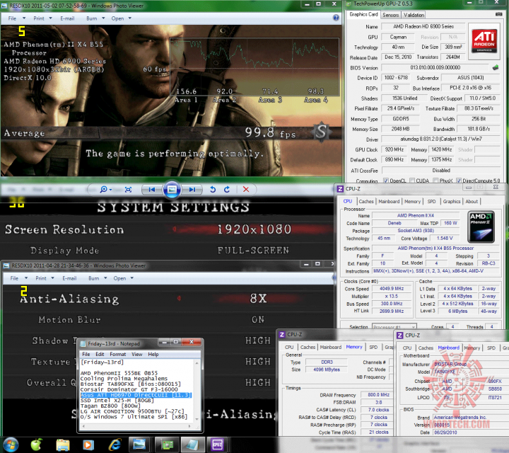 oc 920 1420 dx10 re5 998 720x640 Asus ATi HD6970 DirectCUII : Review