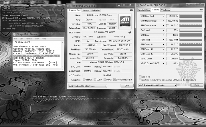 default tempfanauto 46c 86c 720x445 Asus ATi HD6950 DirectCUII 2GB/GDDR5 : Review