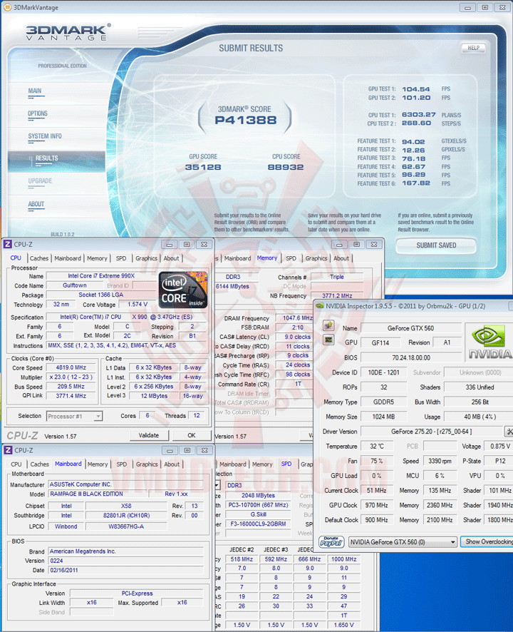 071 Intel Core i7 990X Extreme Edition & ASUS Rampage III Black Edition Review