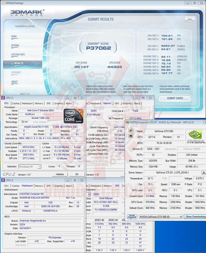 072 Intel Core i7 990X Extreme Edition & ASUS Rampage III Black Edition Review