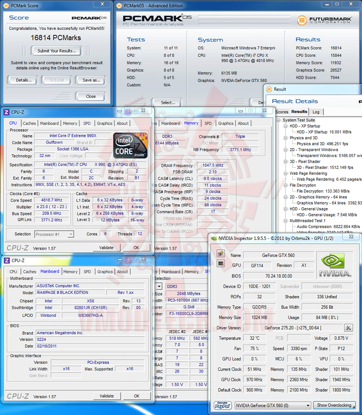 pcm05 Intel Core i7 990X Extreme Edition & ASUS Rampage III Black Edition Review