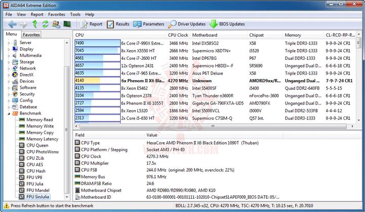 e10 msi 990FXA GD80 AMD 990FX Motherboard Overclock Results