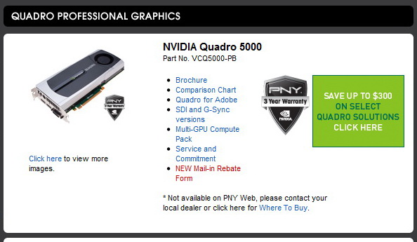 1 PNY Quadro 5000 2.5GB GDDR5 Review