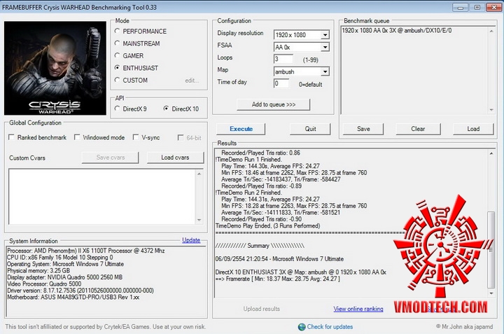 crysis PNY Quadro 5000 2.5GB GDDR5 Review