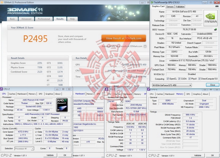 11 950 PaLiT Geforce GTS 450 1GB GDDR3 Review