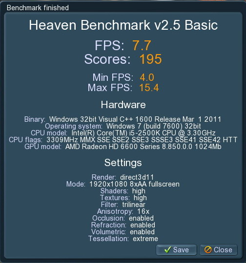 unigine 2011 06 24 21 03 33 601 ASUS Radeon HD 6670 1GB GDDR5 Review