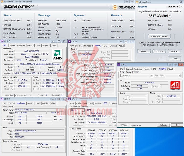06 4514 AMD Liano A8 3850APU on ASUS F1A75 M PRO Review