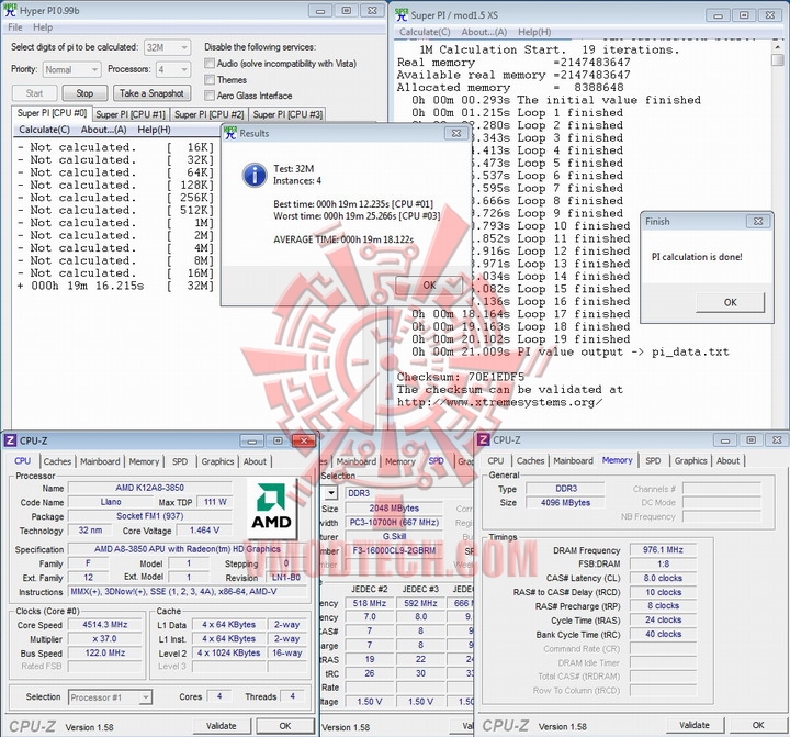 hyperpi 4514 AMD Liano A8 3850APU on ASUS F1A75 M PRO Review