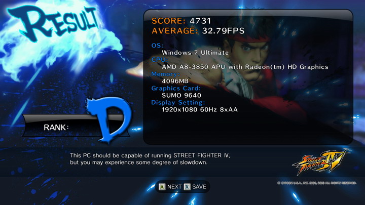 streetfighteriv benchmark 2011 06 28 21 47 50 47 AMD Liano A8 3850APU on ASUS F1A75 M PRO Review