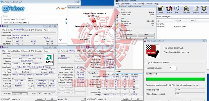 total 4514 AMD Liano A8 3850APU on ASUS F1A75 M PRO Review