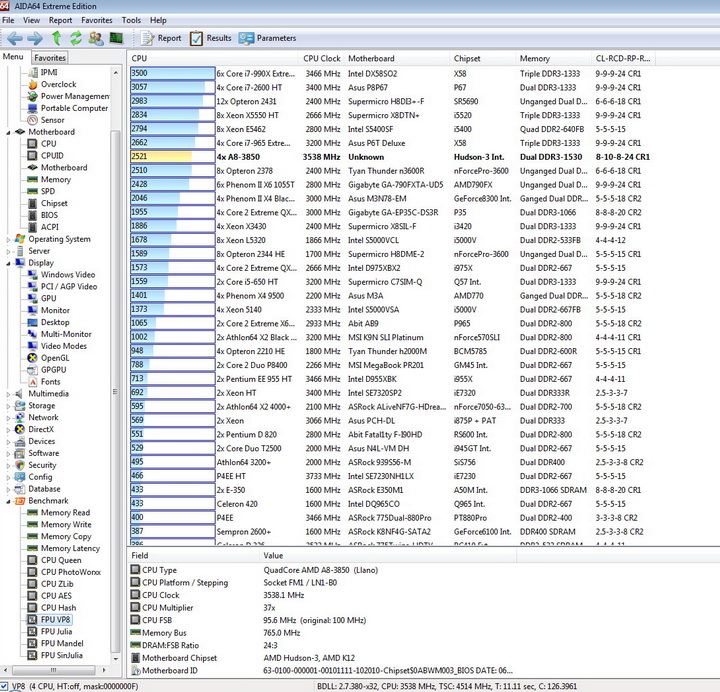12 AMD Liano A8 3850APU on ASUS F1A75 M PRO Review
