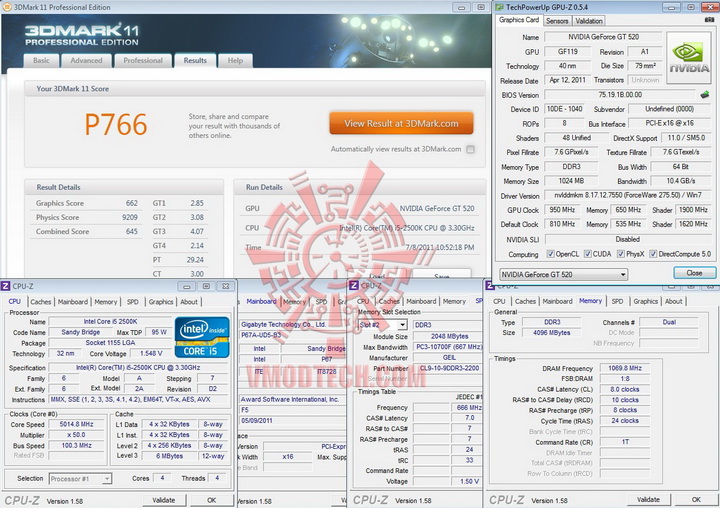 11 950 PaLiT Geforce GT 520 1024MB DDR3 Review