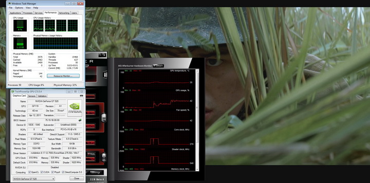 full hd test PaLiT Geforce GT 520 1024MB DDR3 Review