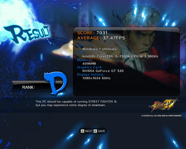 streetfighteriv benchmark 2011 07 08 23 46 27 731 PaLiT Geforce GT 520 1024MB DDR3 Review