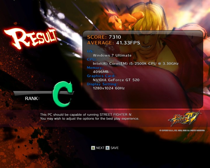 streetfighteriv benchmark 2011 07 09 20 12 20 711 720x576 PaLiT Geforce GT 520 1024MB DDR3 Review
