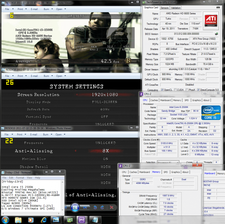 900 1100 dx10 re5 425 720x716 XFX Radeon HD6670 1GB GDDR5 : Review