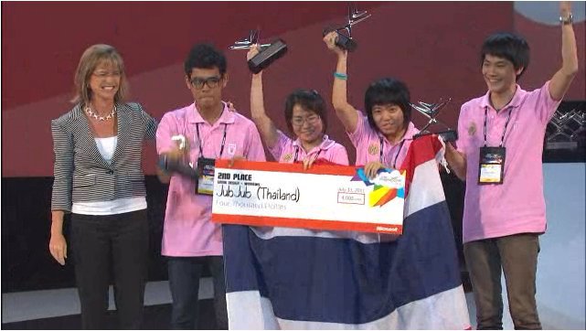jubjub-wins-2nd-prize jubjub wins 2nd prize เยาวชนนักพัฒนาของไทย ทีม JubJub ประกาศชัยชนะบนเวทีการแข่งขันระดับโลก Worldwide Microsoft Imagine Cup 2011
