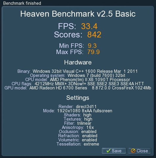 unigine 2011 07 31 20 18 51 40 PowerColor Radeon HD6790 CrossFire Review