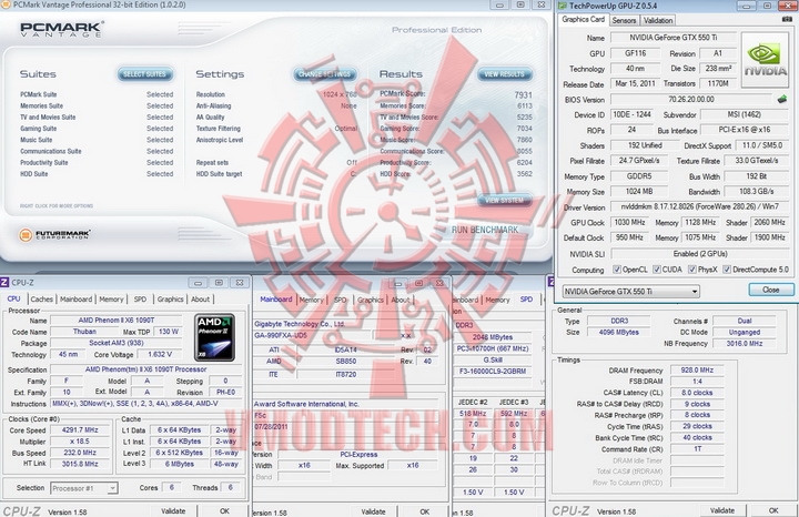 pcmark vantage Gigabyte 990FXA UD5 Review