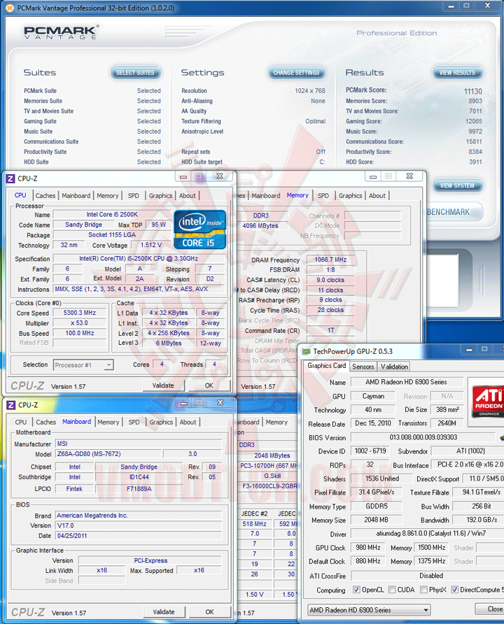pcmvantage MSI Z68A GD80 B3 : Master of Performance & Stabilities