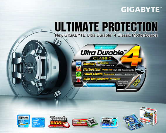 ud4 2 GIGABYTE Ultra Durable 4 Classic Debuts on GIGABYTE H61 Series Platform
