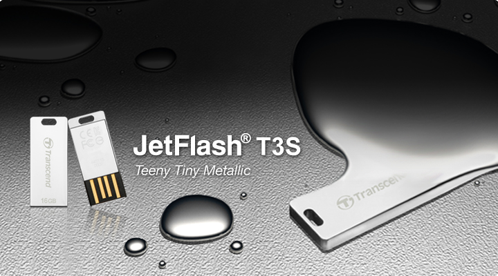 720x400 tsxgjft3s Transcend เปิดตัวผลิตภัณฑ์รุ่นใหม่ JetFlash T3S (Ultra slim USB Flash Drive)