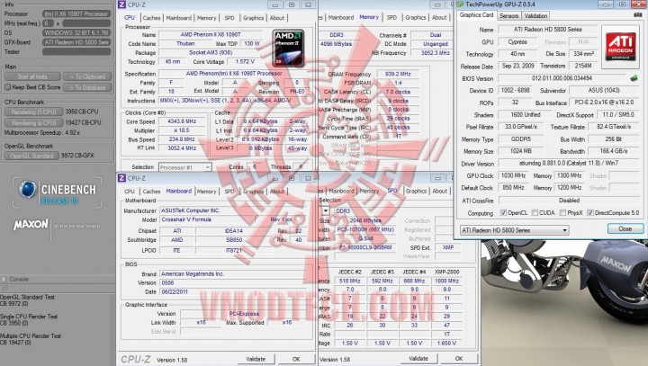 cinebench r10 720x407 custom Asus Crosshair V Formula Review