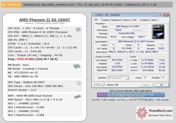 cpuz valid 720x503 Asus Crosshair V Formula Review