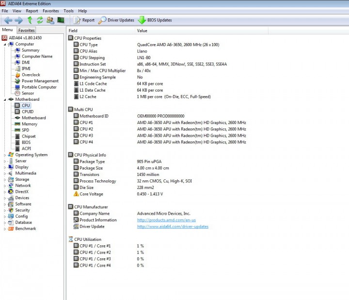 1 720x619 AMD Liano A6 3650APU on GIGABYTE A75 D3H Review