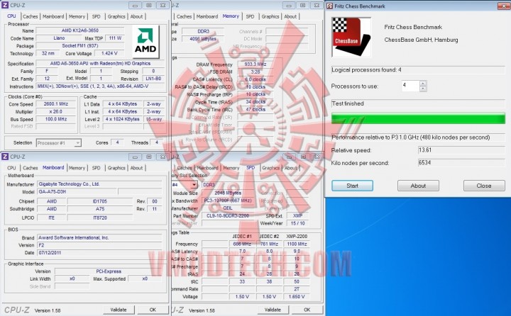 fritz chess 720x446 AMD Liano A6 3650APU on GIGABYTE A75 D3H Review