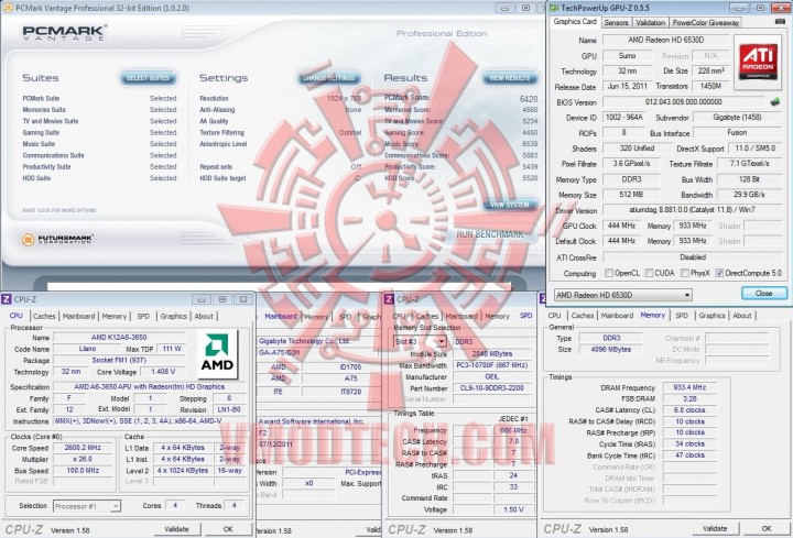 pcmark vantage 720x489 AMD Liano A6 3650APU on GIGABYTE A75 D3H Review