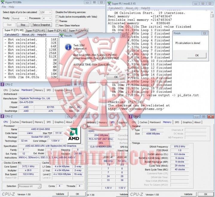 hyper pi32mb 3172 geil cl6 720x661 AMD Liano A6 3650APU on GIGABYTE A75 D3H Review