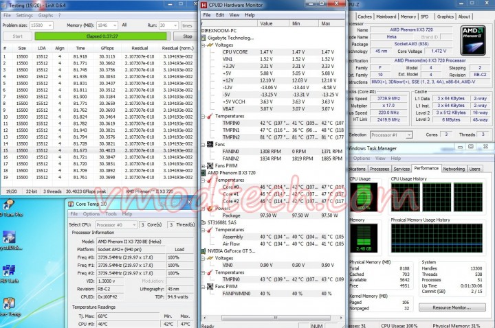 actic 13pro test 720x478 Arctic Cooling Freezer 13 pro Review