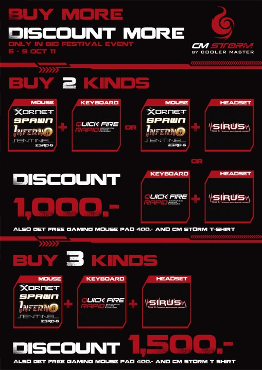 buy more discount more 509x720 พาชมบรรยากาศงาน BIG FEST 2011