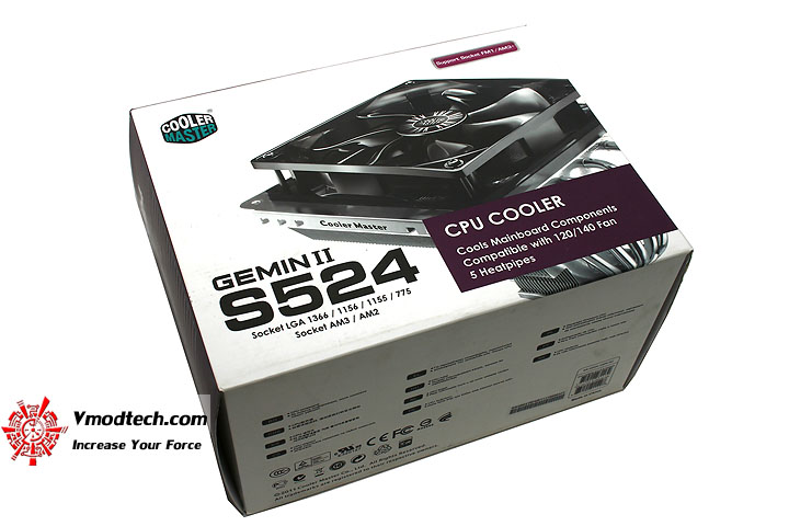  mg 6340 CoolerMaster GEMIN II S524 CPU Cooler Review