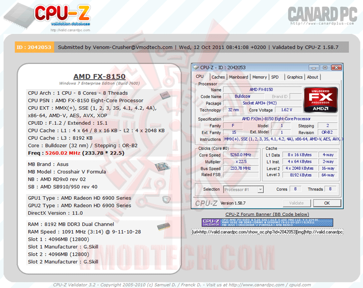 5260 AMD UNLOCKED FX PROCESSOR : Worlds first 8 core desktop processor