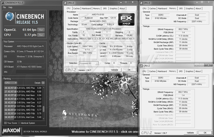 c115d AMD FX 8150 Processor Performance Comparison 