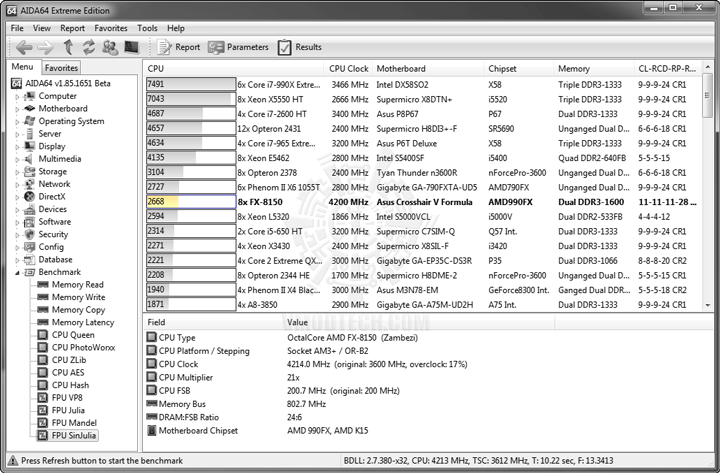 ed10 AMD FX 8150 Processor Performance Comparison 