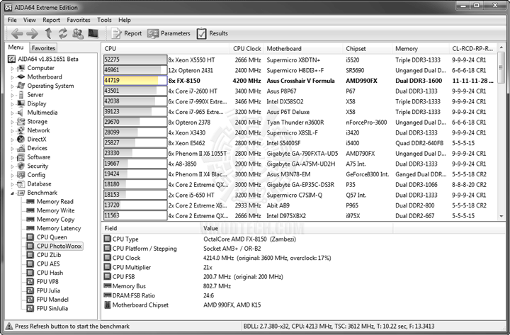 ed3 AMD FX 8150 Processor Performance Comparison 