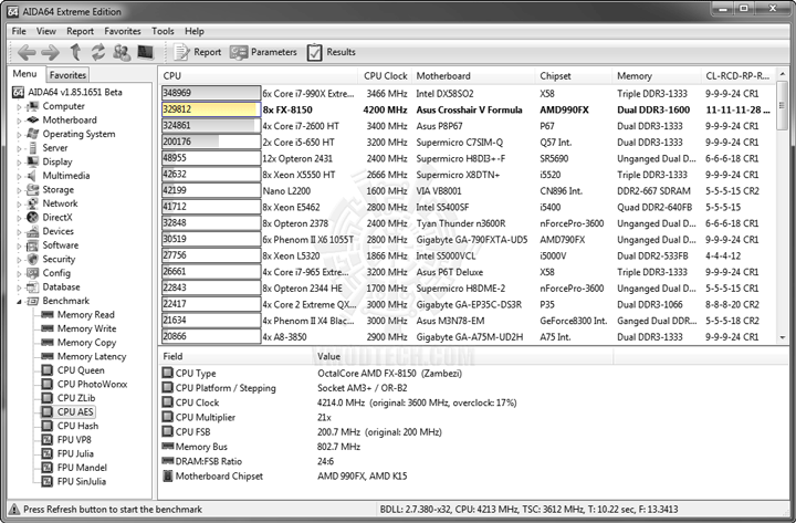 ed5 AMD FX 8150 Processor Performance Comparison 