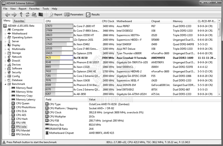 ed8 AMD FX 8150 Processor Performance Comparison 