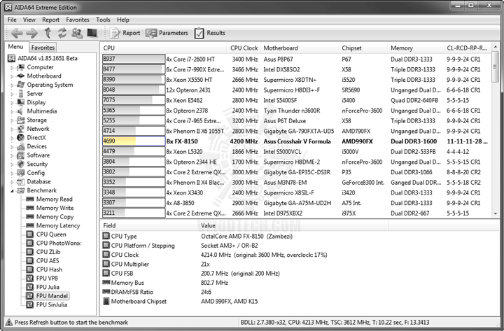 ed9 AMD FX 8150 Processor Performance Comparison 